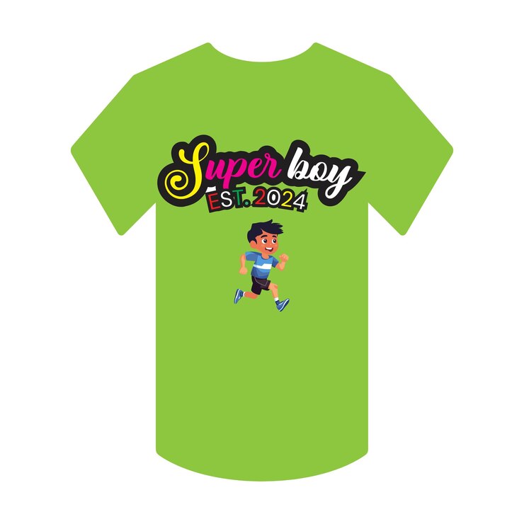Vetor design de camisa superboy design de impressão de camisa com super boy