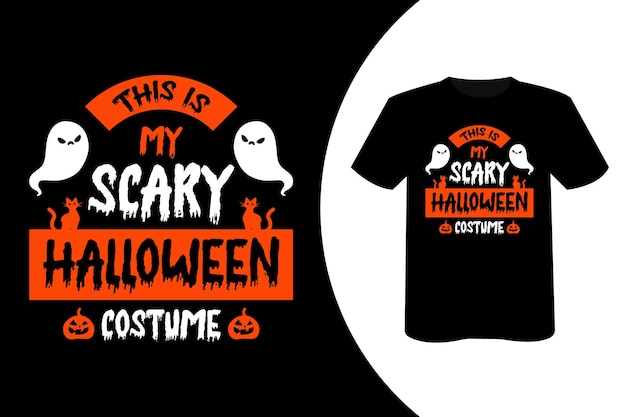 Design de camiseta assustador de halloween