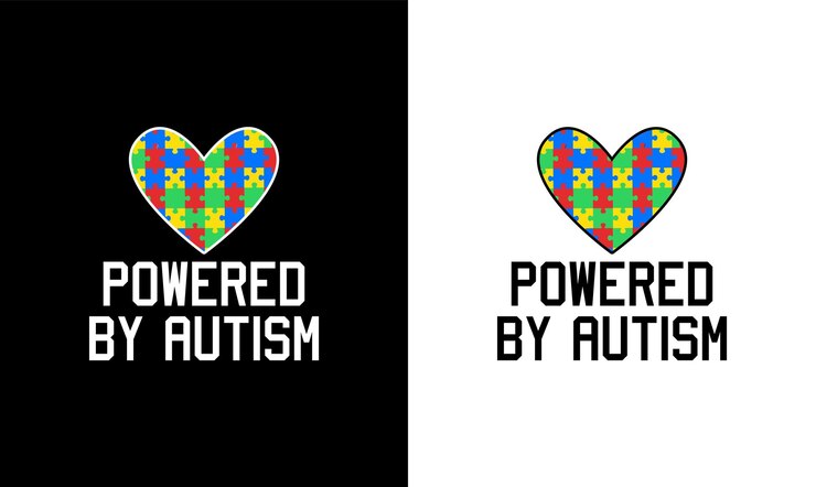 Vetor design de camiseta com citação de autismo, tipografia