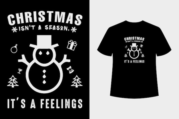 Design de camiseta com o dia de Natal