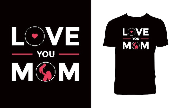 Design de camiseta criativa para mães