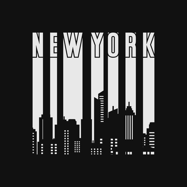 Design de camiseta da cidade de nova york