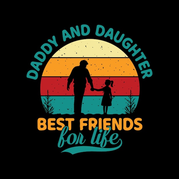 Design de camiseta dadey e filha.