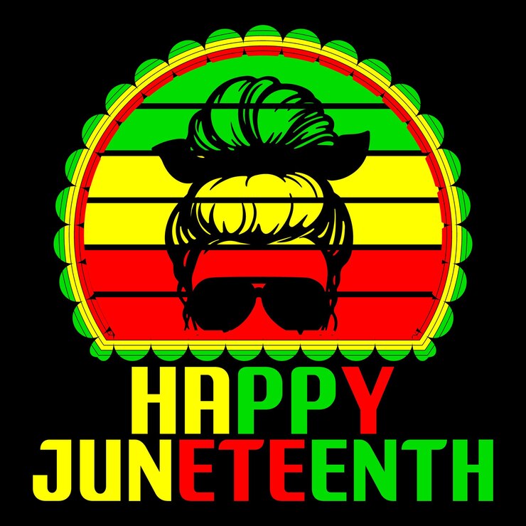 Vetor design de camiseta de 19 de junho na moda