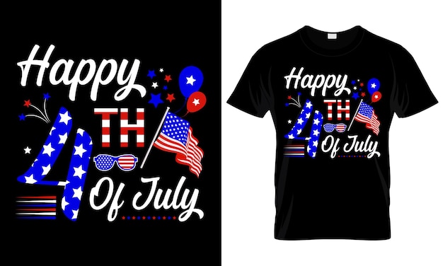 Design de camiseta de 4 de julho design de camiseta do dia da independência americana