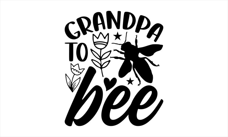 Vetor design de camiseta de abelha design de svg de ilustração vetorial de caligrafia artesanal