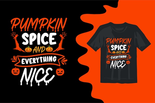 Design de camiseta de abóbora de halloween