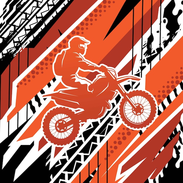 Design de camiseta de aventura de trilhas de motocross