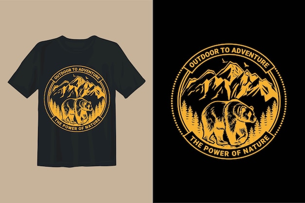 Design de camiseta de aventura