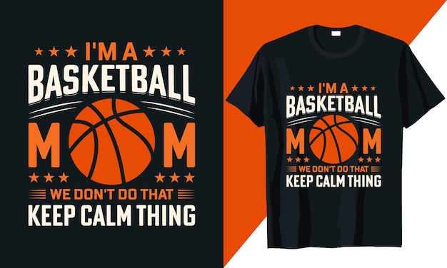 Design de camiseta de basquete com vetor e elementos de basquete