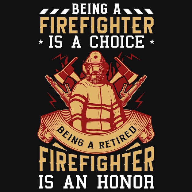 Design de camiseta de bombeiros