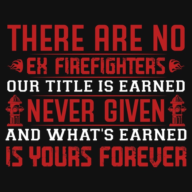 Design de camiseta de bombeiros