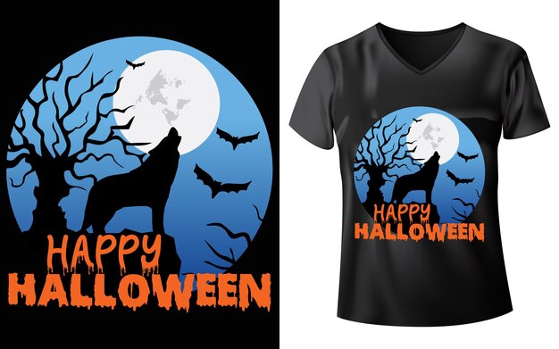 Design de camiseta de cachorro de halloween