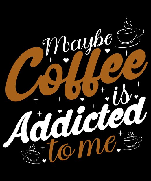 Design de camiseta de café para amante de café.