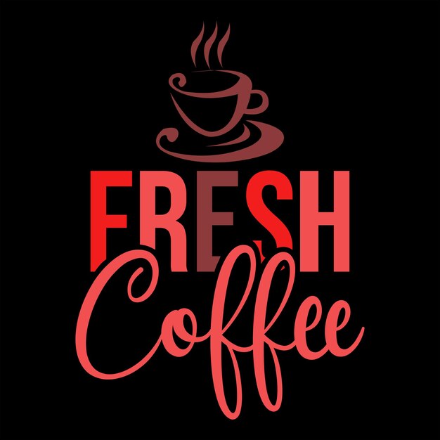 Design de camiseta de café