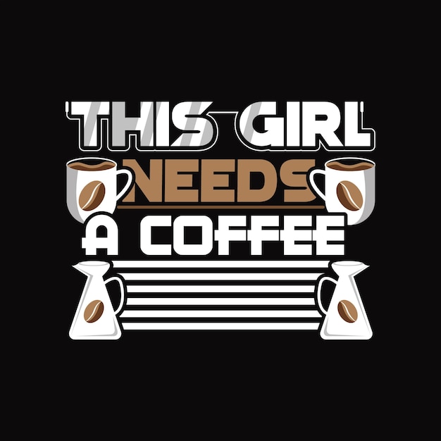Vetor design de camiseta de café