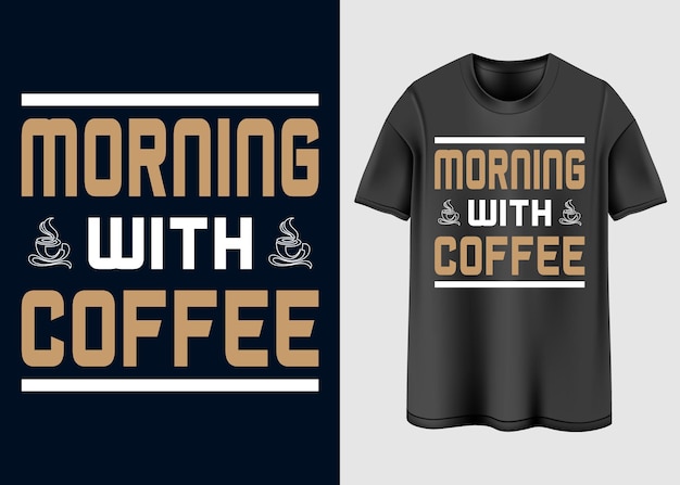 Vetor design de camiseta de café