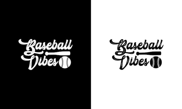 Design de camiseta de citação de beisebol, tipografia