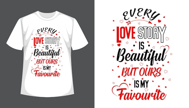 Design de camiseta de citações modernas inspiradoras dos namorados