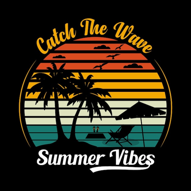 Design de camiseta de dia de verão