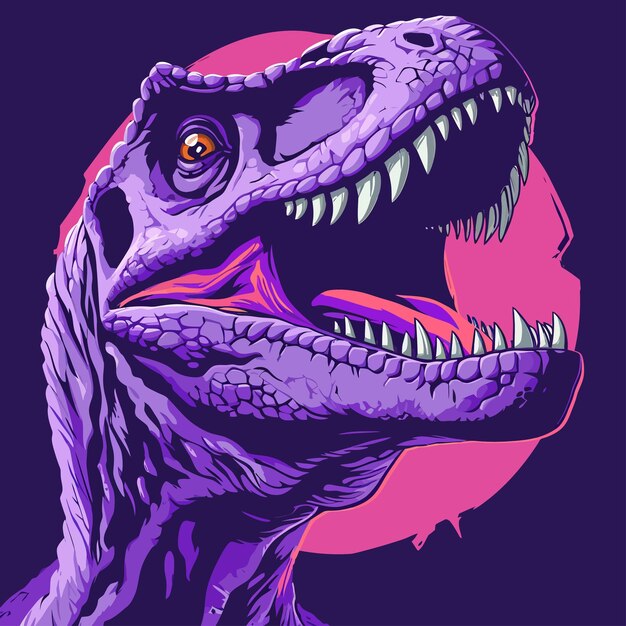 Vetor design de camiseta de dinossauro