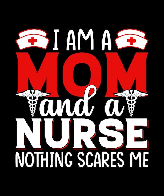 Design de camiseta de enfermeira para impressão
