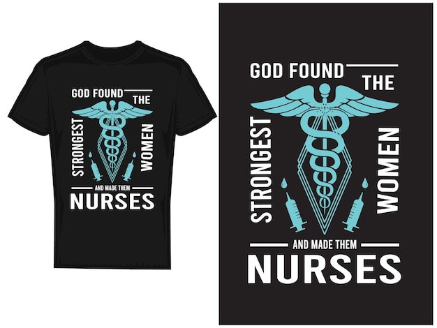 Design de camiseta de enfermeira