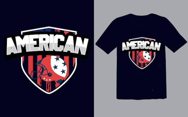 Design de camiseta de futebol americano