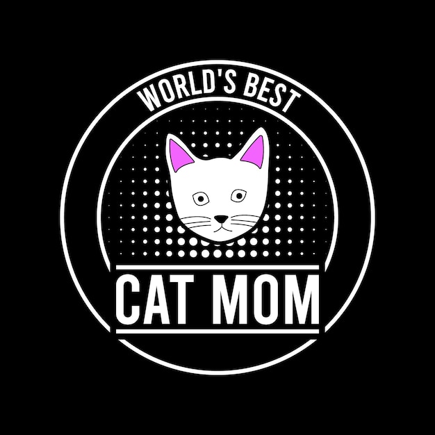 Design de camiseta de gato