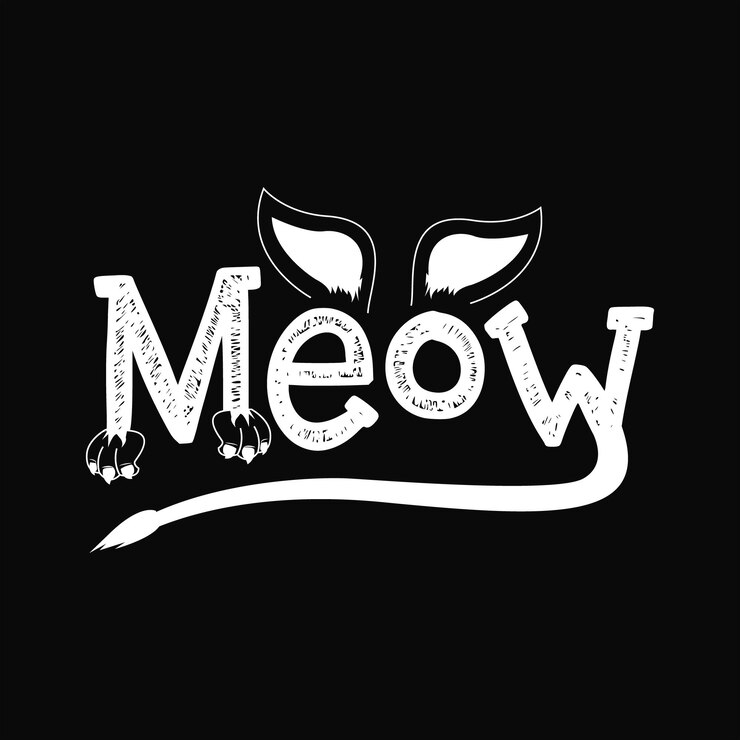 Vetor design de camiseta de gato