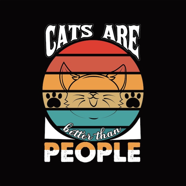 Design de camiseta de gato