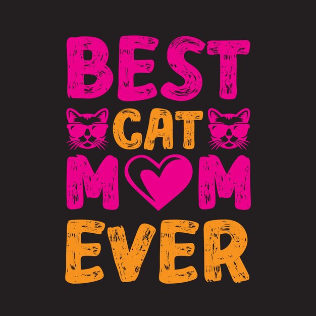 Design de camiseta de gato