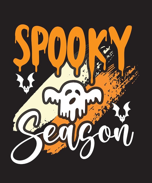 Vetor design de camiseta de halloween, estampa de estampa de halloween