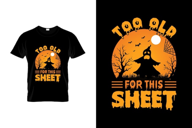 Design de camiseta de halloween ou design de pôster de halloween ou design de camisa de halloween