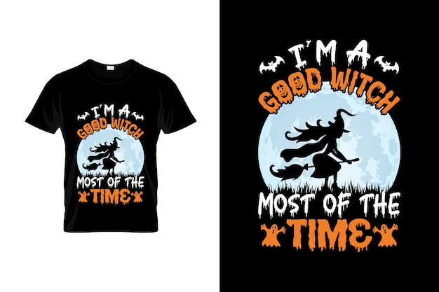 Vetor design de camiseta de halloween ou design de pôster de halloween ou design de camisa de halloween
