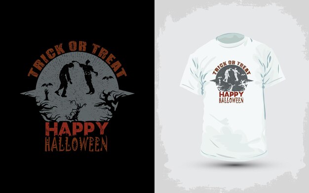 Vetor design de camiseta de halloween