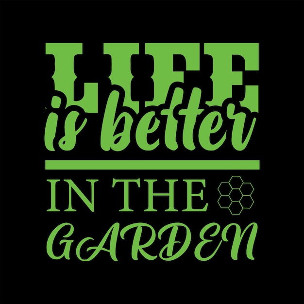 Design de camiseta de jardinagem