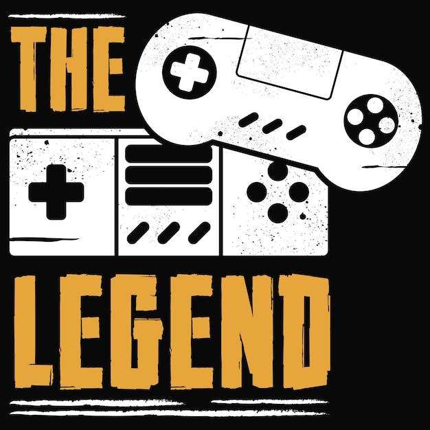 Design de camiseta de jogos video game lover gamer design de camisa