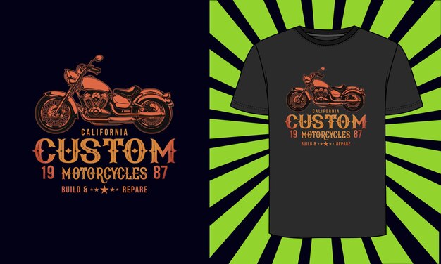 Vetor design de camiseta de motociclista para amantes de motocicleta design de motocicleta vintage