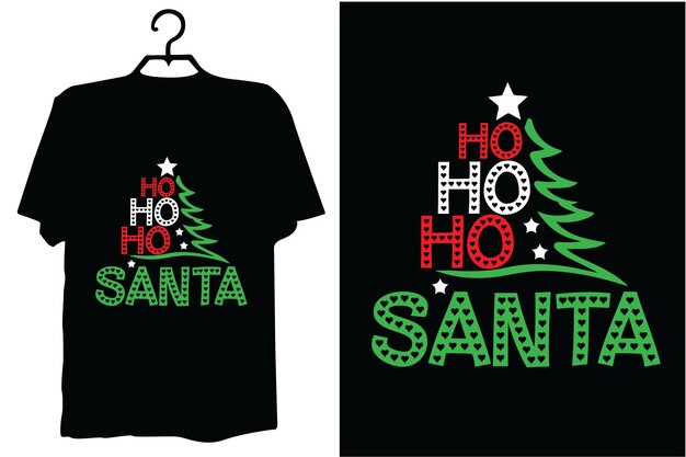 Vetor design de camiseta de natal