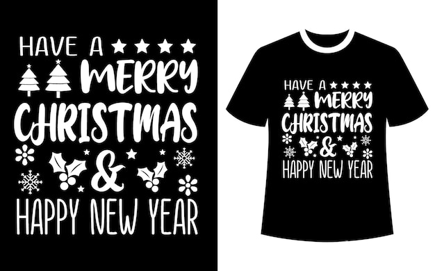 Vetor design de camiseta de natal