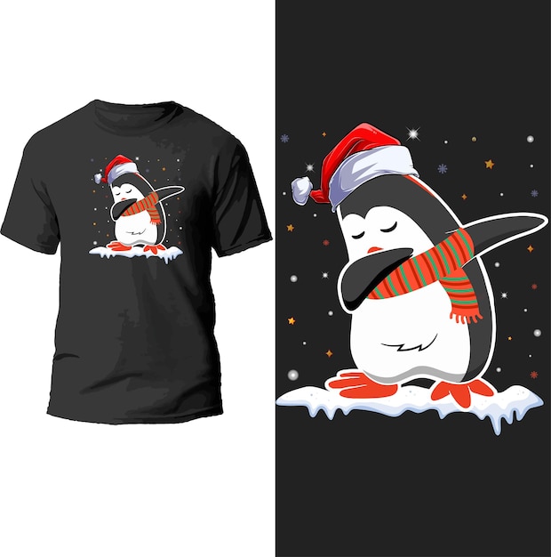 Vetor design de camiseta de natal.