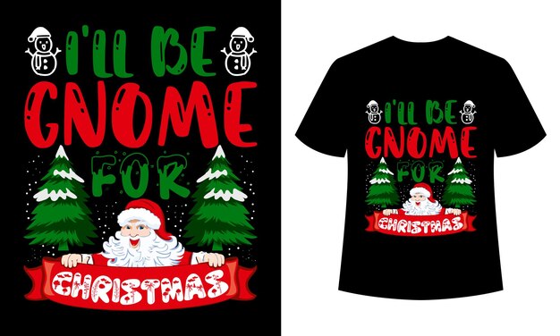 Vetor design de camiseta de natal