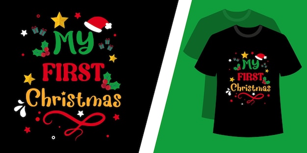 Design de camiseta de natal.