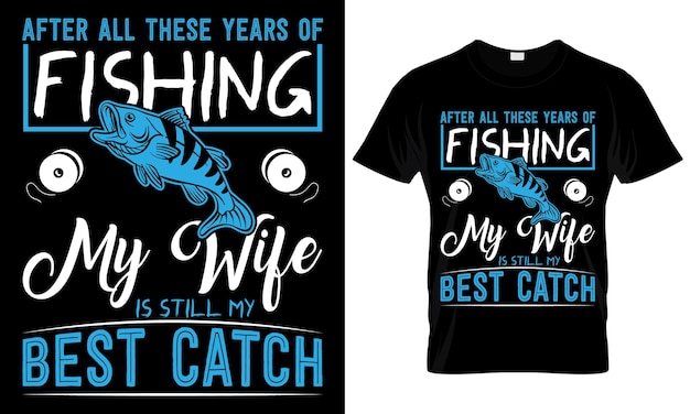 Design de camiseta de pesca e caça design gráfico de vetor de gancho de pesca design de camiseta