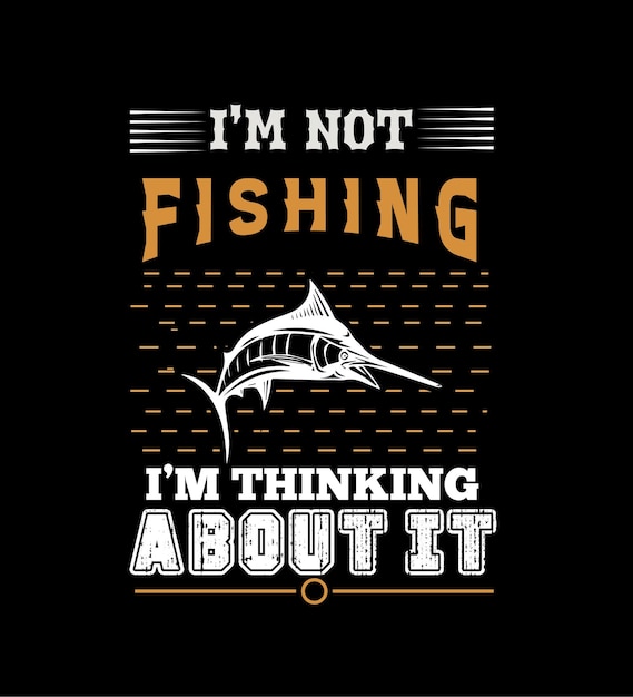 Design de camiseta de pesca