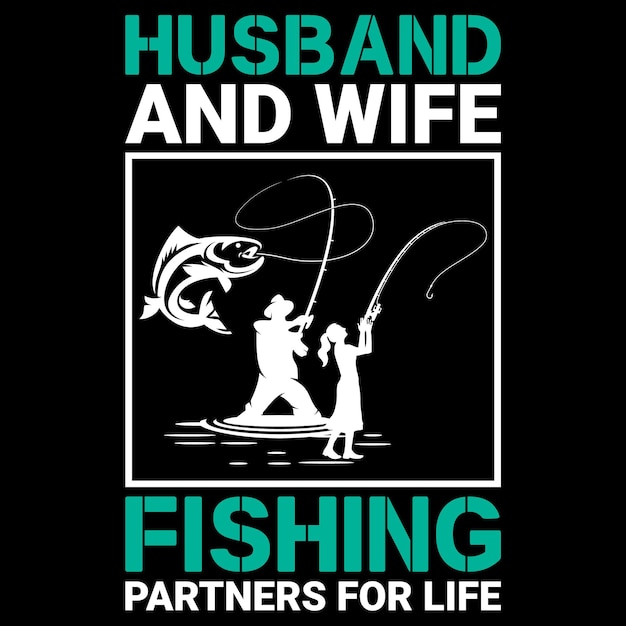 Design de camiseta de pesca