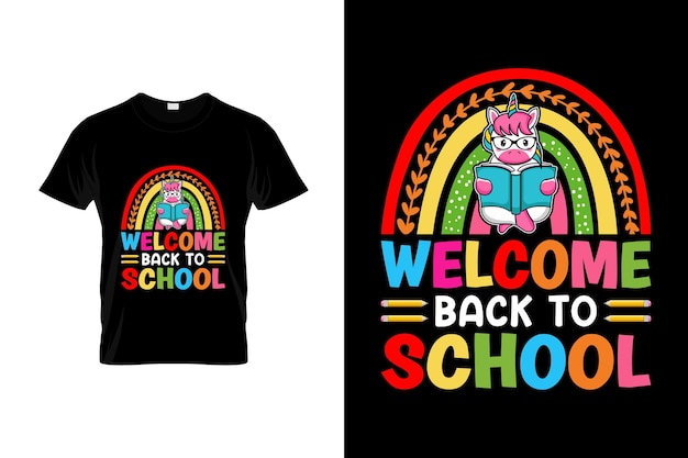 Design de camiseta de primeiro dia de escola ou design de pôster de primeiro dia de escola ou ilustração de primeiro dia de escola