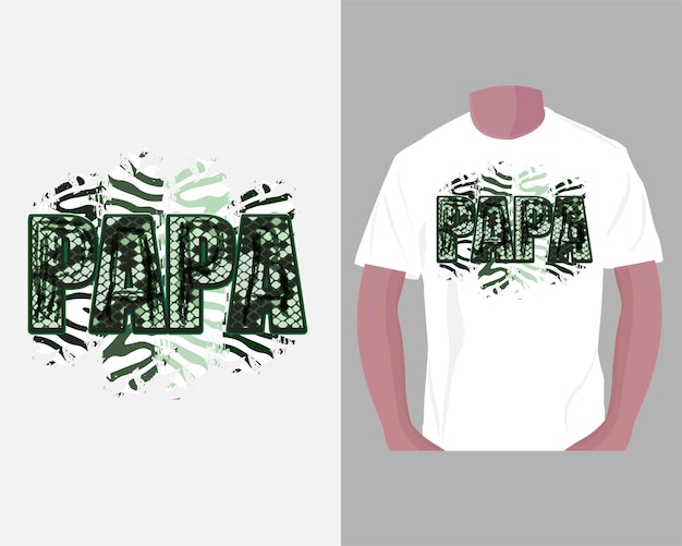 Design de camiseta de sublimação papai