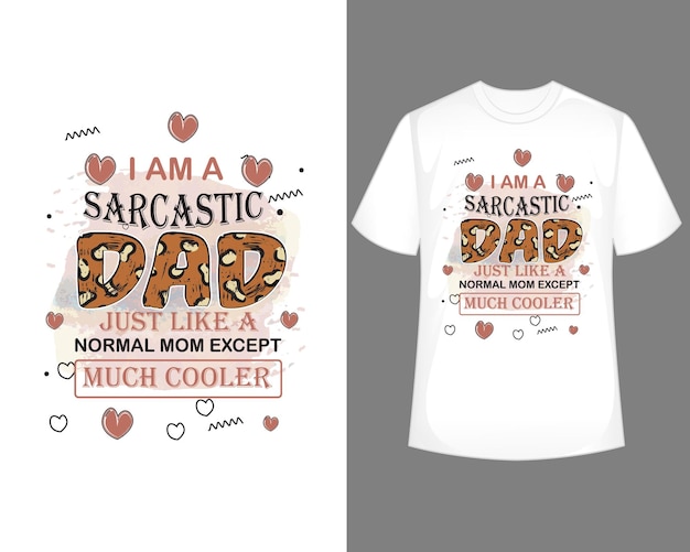 Design de camiseta de tipografia de dia dos pais aquarela design de camiseta de dia dos pais de afogamento
